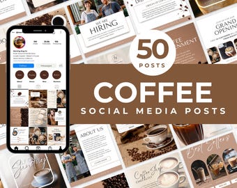 Coffee Shop Instagram Templates Coffee Social Media Template Cafe Instagram Template Coffee Lover Instagram Post Templates Coffee Shop Canva
