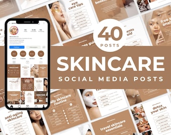 Modello Instagram per la cura della pelle Modello Instagram per dermatologi Modello Instagram per estetisti Modello Instagram per blogger di bellezza Modello Instagram per influencer di bellezza Modello Instagram per spa