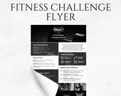 Fitness Challenge Flyer Printable Template Event Flyer Gym Flyer Fitness Marketing Flyer Fitness Class Flyer Fitness Promotion Gym Flyer PDF