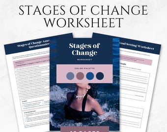 Stages Of Change Worksheet Behavior Change Templates Therapy Worksheet Cognitive Behavioral Therapy Mental Health Worksheet Counseling Tool