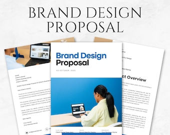Brand Design Proposal Template Printable Graphic Design Contract Client Proposal Template Branding Package Freelance Proposal Business Canva