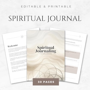 Spiritual Journal Template Printable Spiritual Journey Workbook Spiritual Awakening Journal Spiritual Planner Canva Spiritual Growth Journal
