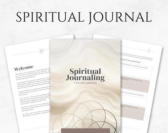 Spiritual Journal Template Printable Spiritual Journey Workbook Spiritual Awakening Journal Spiritual Planner Canva Spiritual Growth Journal