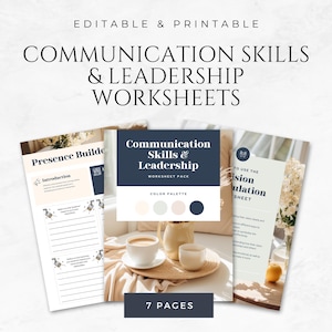 Communication Skills Worksheets Leadership Worksheets Printable Management Skills Employee Training Worksheets Leadership Training Worksheet