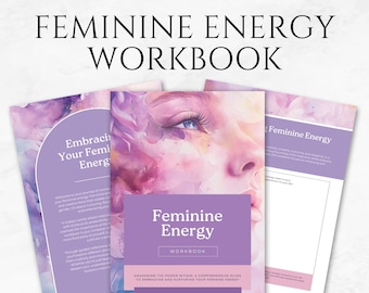 Mall för arbetsbok om feminin energi Utskrivbar arbetsbok för självkärlek Arbetsbok om feminin kraft och helande Guide till inre gudinna Kvinnors egenmakt Journal för kvinnor