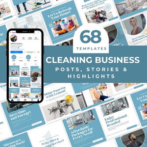 Cleaning Business Social Media Posts Template Instagram Templates for Cleaners Cleaning Services Cleaning Company Cleaning Service Instagram