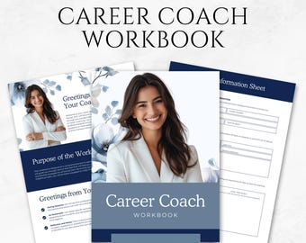 Career Coach Workbook Template Career Planner Job Search Guide Skills Assessment Career Transition Career Exploration Career Development