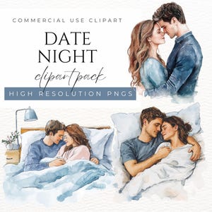 Date Night Clipart Romantic Clipart Couples Clipart Love Clipart Valentines Day Graphic Cute Couple Relationship Clipart Wedding Anniversary image 2