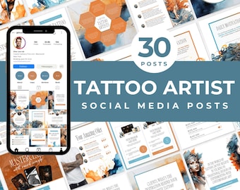 Tattoo Artists Instagram Templates Tattoo Artist Content Posts Tattoo Artist Templates Canva Tattoo Artists Social Media Posts Tattoo Posts