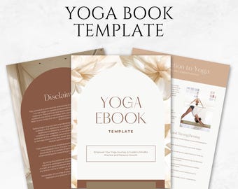 Yoga Book Template Digital Yoga Guide Printable Yoga Book Yoga eBook Template Yoga Instruction Manual Yoga Practice Planner Beginners Yoga