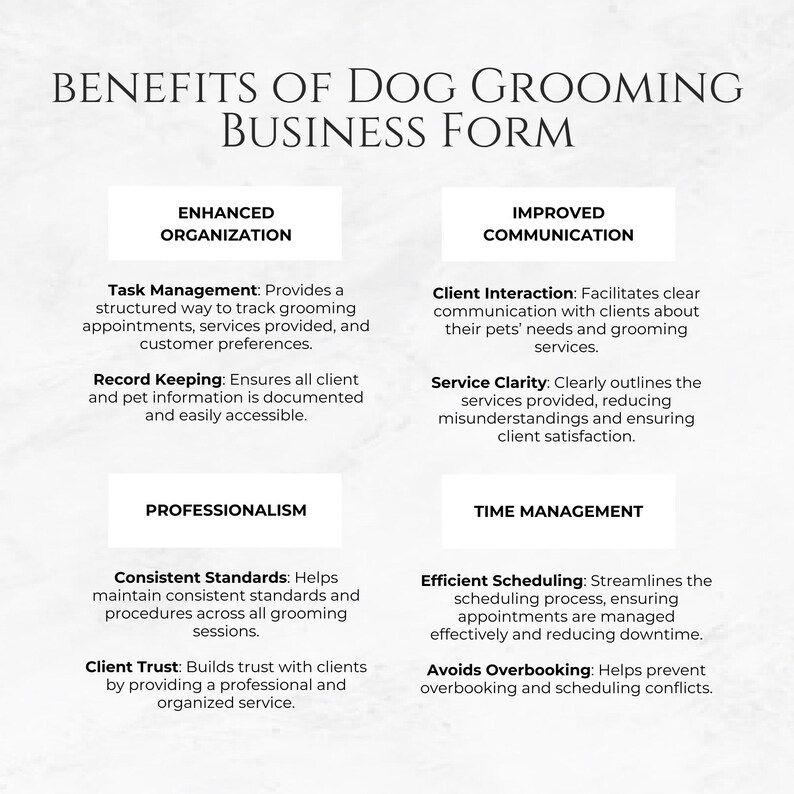 Photo inspiration: Gallery Detail: Dog Grooming Business Form Pet Owner Information Form Pet Information