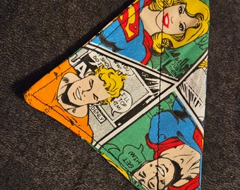 DC comic book small dog bandana