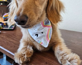 Rainbow small dog bandana