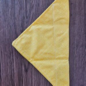 Yellow large dog bandana