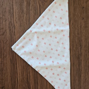 Pink paw print large dog bandana