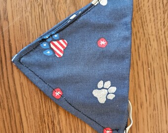 Forth of July paws cat bandana