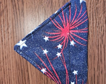 Fireworks small dog bandana