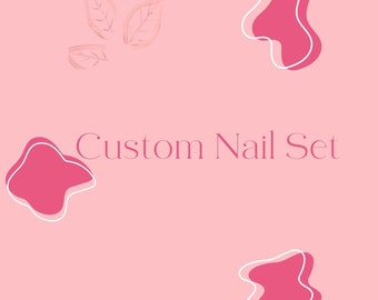 Completely Custom Design Press On Nails | High Quality Nails | You Choose Nails | False Nails | Gel Press On Nails | Hand Painted Nails