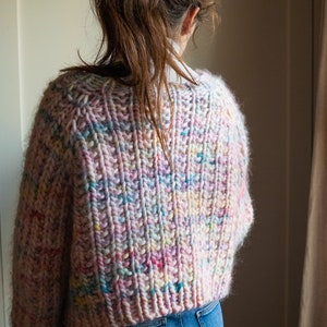 Knitting Pattern | Chunky Cardigan | Knit Cardigan | Chunky Sweet Shop Cardigan