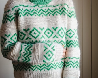 Norfolk Sweater Knitting Pattern | Colourwork Sweater (PDF Pattern)