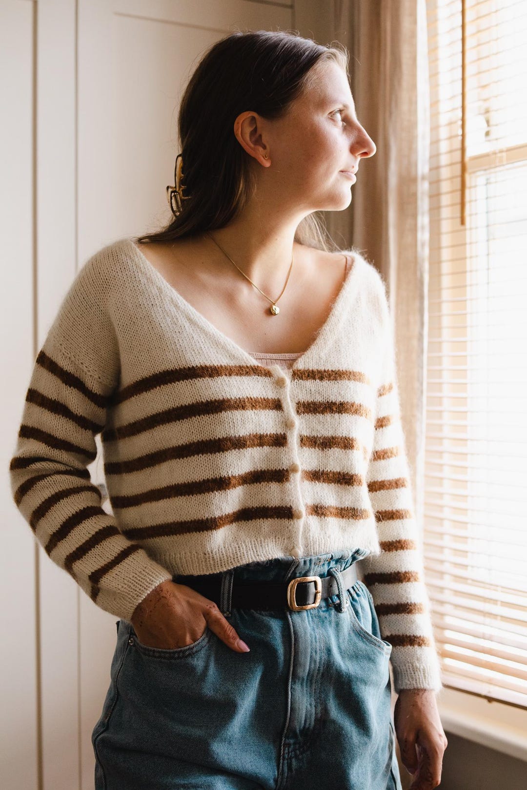 Melanie | Button-Up Knit Cardigan with Collar main image 0