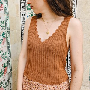 Knitting Pattern | Bedruthan Camisole | Knit Summer Top | Knit Top | Knit Camisole