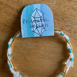 Bracciale stella blu e oro