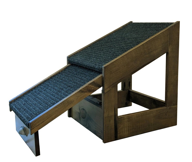 Pull-out Wood Pet Ramp for Dogs and Cats Dog Ramp for High Beds and ...
