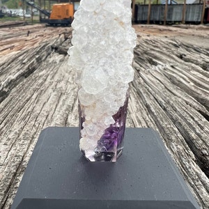 ANALCIME coated NAMIBIA AMETHYST