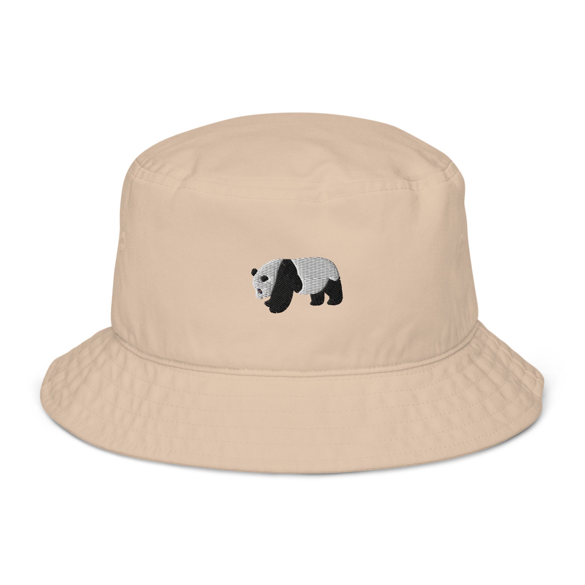 Panda Fisherman Cap Panda Print Bucket Hat Flat Top Beach Sun Hat Cloche Hat per Viaggi, Vacanze Vacanze Ragazze Ragazzi, Blu, M-L
