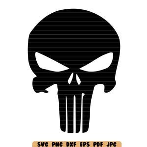 Punisher SVG Punisher DXF Punisher PNG Punisher Plik do cięcia Punisher Clipart Natychmiastowe pobieranie Plik cyfrowy