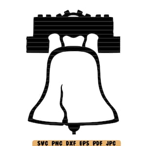 Liberty Bell SVG Liberty Bell DXF Liberty Bell PNG Liberty Bell Cut File Liberty Bell Clipart Instant Download Digital File
