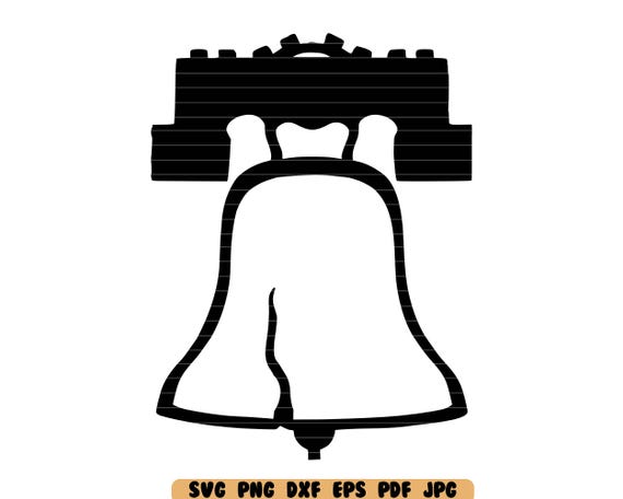 Liberty Bell SVG Liberty Bell DXF Liberty Bell PNG Liberty Bell Cut File Liberty Bell Clipart Instant Download Digital File