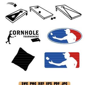 Cornhole SVG Bundle DXF PNG Cut File Clipart Instant Download Digital File