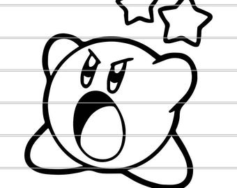 Kirby Svg, Kirby Dxf, Kirby Png, Kirby Cut File, Kirby Clipart, Kirby File, Kirby Digital File, Kirby Silhouette