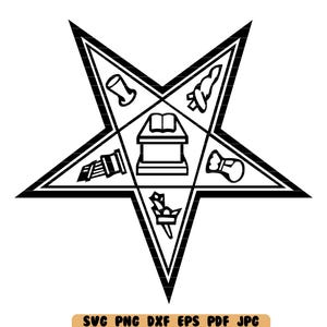 Eastern Star SVG Eastern Star DXF Eastern Star PNG Eastern Star Cut File Eastern Star Clipart Instant Download Digital File