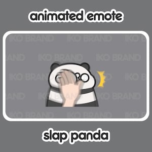 Animated Emote - Panda Slap | Cute | Kawaii | Chibi | Twitch, YouTube, Discord | Stream Emotes & Alerts