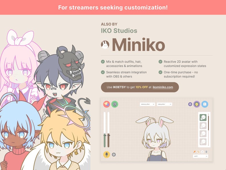 MEGA Static Emotes Package - Raccoon | Cute | Kawaii | Chibi | Twitch, YouTube, Discord | Stream Emotes & Alerts image 3