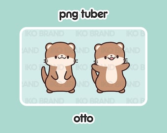 PNGTuber - Otter | Chibi | Cute | Kawaii | Twitch | YouTube | Vtuber | Streaming | Ready to Use and Download for OBS Streamlabs