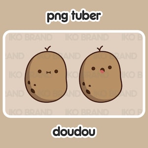 PNGTuber - Potato | Chibi | Cute | Kawaii | Twitch | YouTube | Vtuber | Streaming | Ready to Use and Download for OBS Streamlabs
