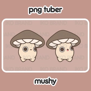 PNGTuber - Brown Mushroom | Chibi | Cute | Kawaii | Twitch | YouTube | Vtuber | Streaming | Ready to Use and Download for OBS Streamlabs