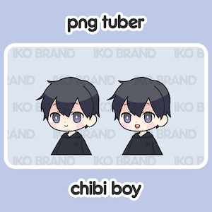 Chibi Boy PNGTuber Avatar: Gamer Vtuber (Ready to Use)