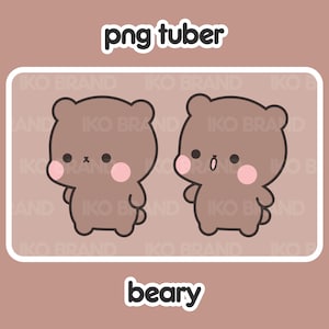 Bear Pngtuber Avatar for Twitch//facebook/kick/discord 