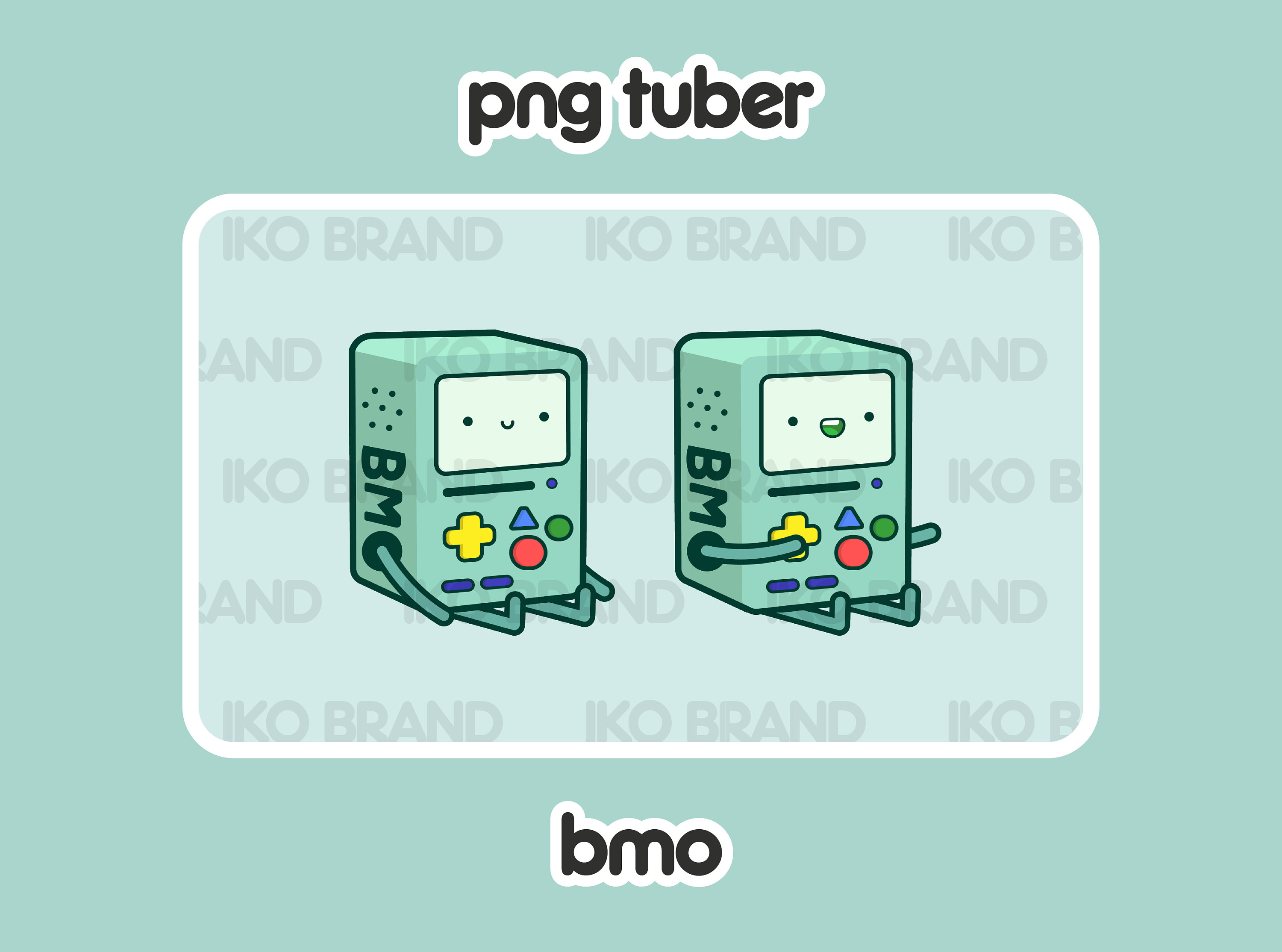 PNGTuber - BMO | Cute | Chibi | Kawaii | Twitch | YouTube | Vtuber | Streaming | Ready to Use and Download for OBS Streamlabs