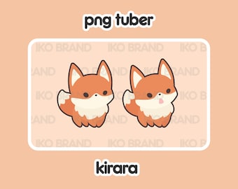 PNGTuber - Fox | Chibi | Cute | Kawaii | Twitch | YouTube | Vtuber | Streaming | Ready to Use and Download for OBS Streamlabs