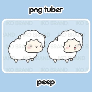 PNGTuber - Sheep | Chibi | Cute | Kawaii | Twitch | YouTube | Vtuber | Streaming | Ready to Use and Download for OBS Streamlabs