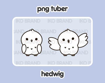 Búho nival PNGTuber: Avatar de Vtuber Chibi (Listo para usar)