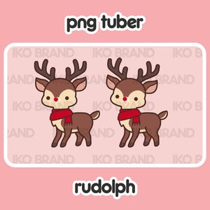 Pngtuber - Rudolph | Red Nose | Cute | Chibi | Kawaii | Twitch ...