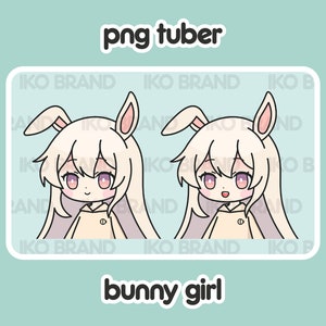 PNGTuber - Bunny Girl | Gamer | Chibi | Cute | Kawaii | Twitch | YouTube | Vtuber | Streaming | Ready to Use and Download for OBS Streamlabs