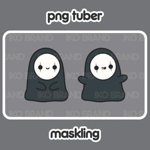 PNGTuber - Maskling | Cute | Chibi | Kawaii | Twitch | YouTube | Vtuber | Streaming | Ready to Use and Download for OBS Streamlabs